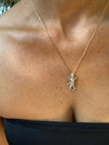 Diamond Pave Lizard Necklace