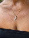 Diamond Pave Lizard Necklace