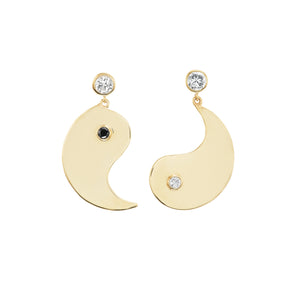 Yin and Yang Hoop earrings