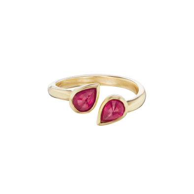 Goccia Pinky Ring Rubies