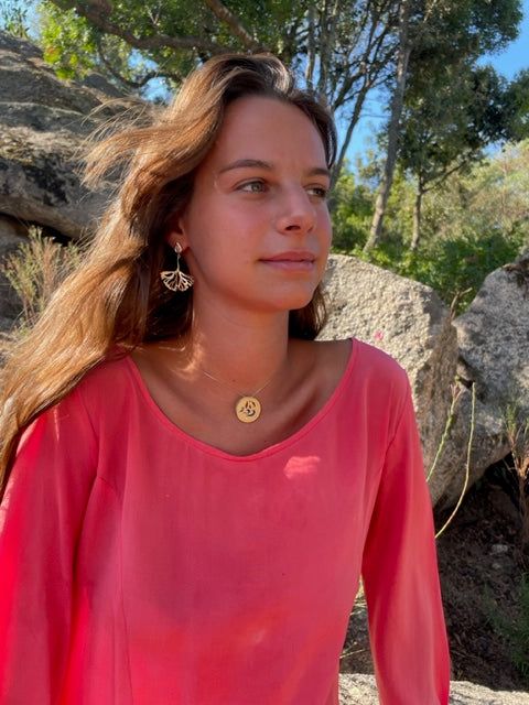 Ginkgo Leaf Earrings