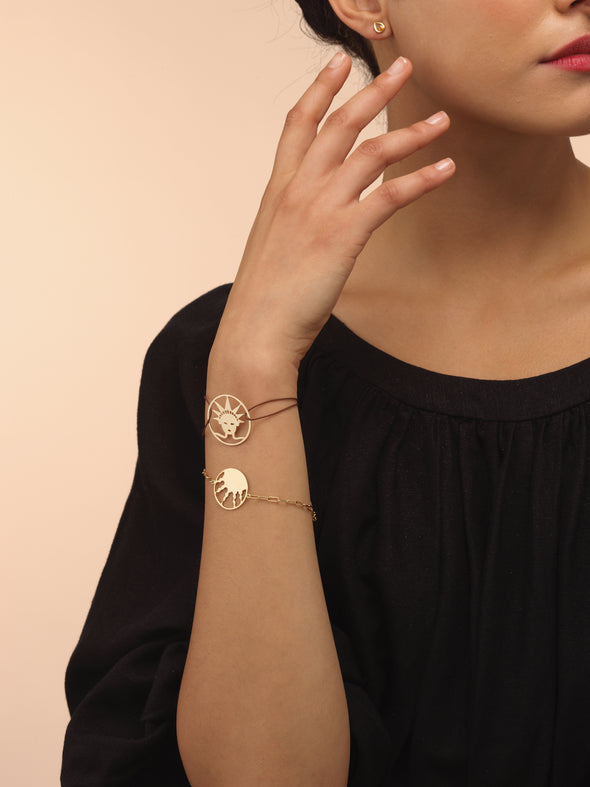 Lady Liberty Cord Bracelet