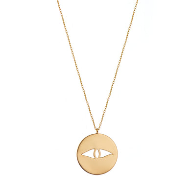 Eye Necklace with Thin Chain