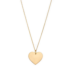 Handmade casual gold heart necklace