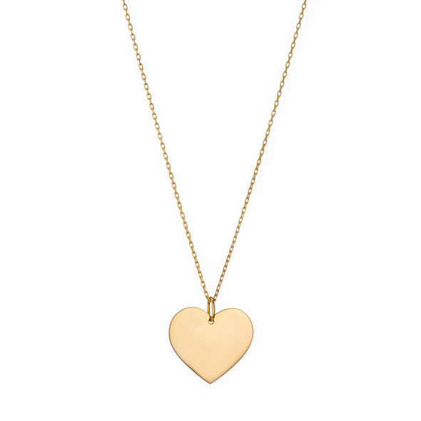 Handmade casual gold heart necklace