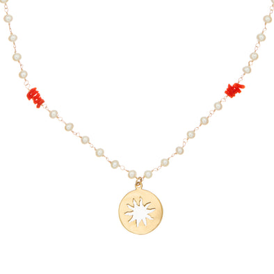 Pearly Sun Necklace