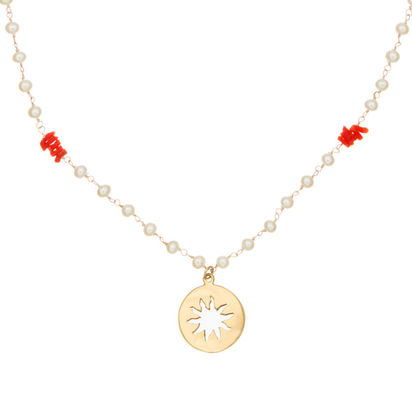 Pearly Sun Necklace