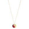 Yin and Yang Gold and Enamel Necklace